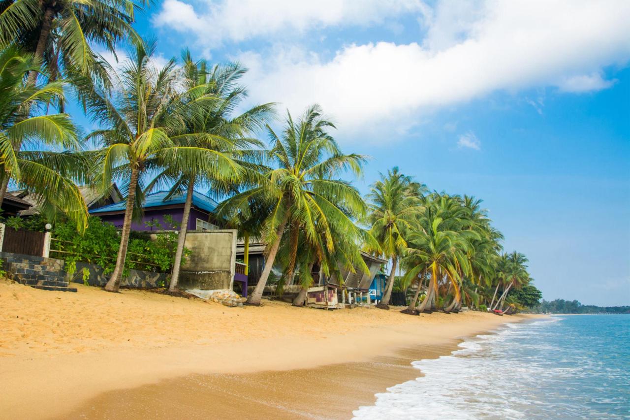 Maenam Beach Samui long sandy beach calm sea tropical coast