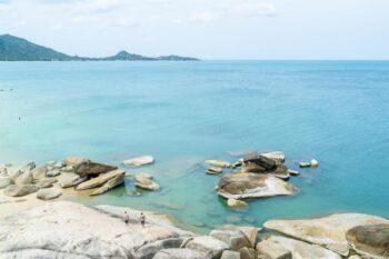 Lamai Beach Samui sea waves swimming tropical water