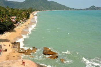 Lamai Beach Samui long sandy beach tropical coastline