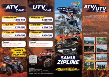 Samui zipline adventure jungle view nature activity Thailand