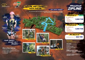 Samui zipline adventure jungle view nature activity Thailand