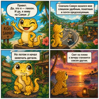 геккон на Самуи блог Samui Life персонаж остров Таиланд