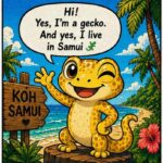 gecko on samui blog character samui life thailand island