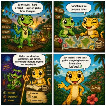 gecko on samui blog character samui life thailand island