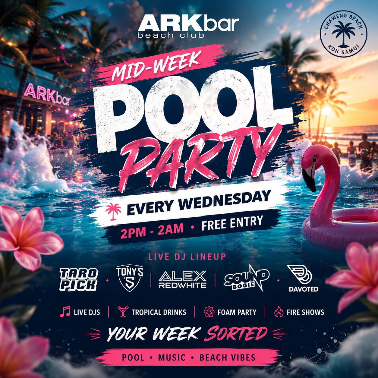 💦 Mid-Week Pool Party at ARKbar Beach Club