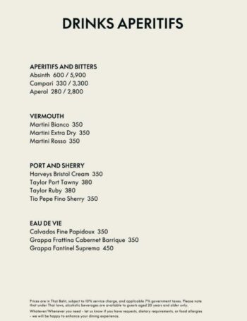 WOOBAR Samui menu international cuisine cocktails premium drinks