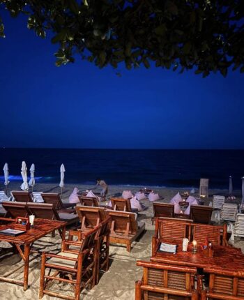Brio Beach Club Samui beachfront restaurant Lamai sea view